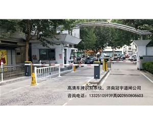潍坊沧州广告道闸安装，车牌识别改造价格